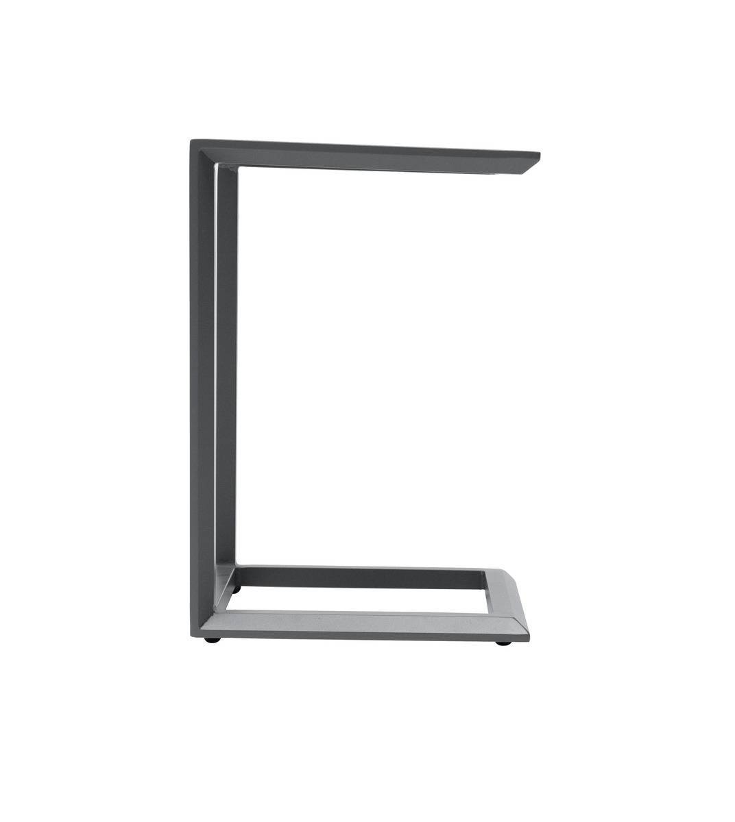 Hesperide - Table d'appoint de jardin carrée "Evasion" graphite 38x38cm en aluminium traité époxy - Hespéride - Imagen 4