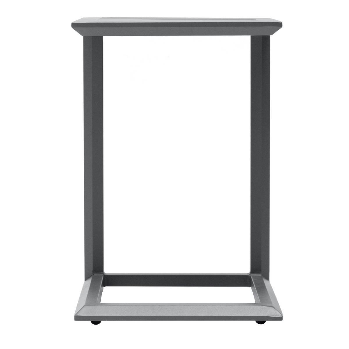 Hesperide - Table d'appoint de jardin carrée "Evasion" graphite 38x38cm en aluminium traité époxy - Hespéride - Imagen 5