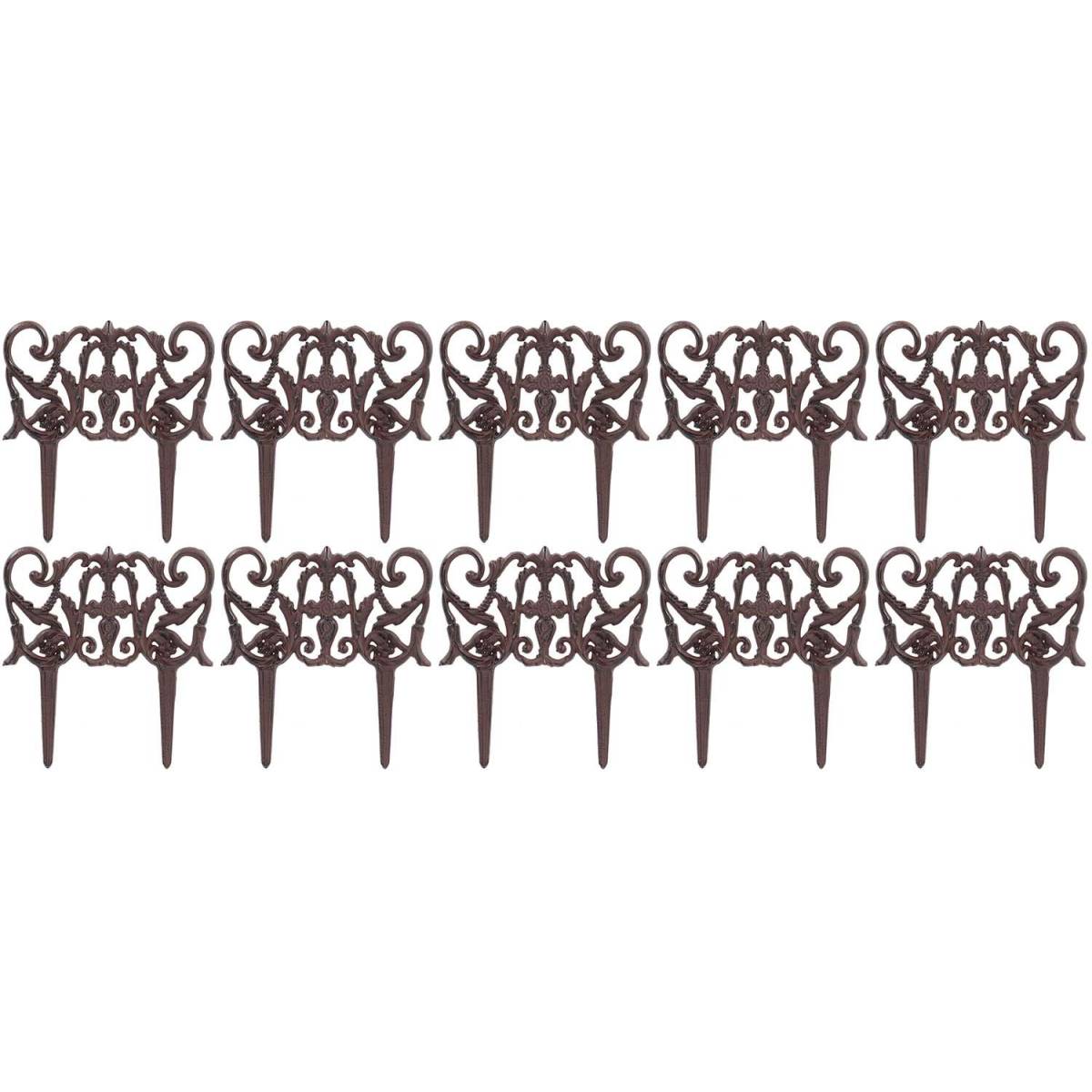 Esschert Design - Bordurette en fonte Elegance Lot de 10 Esschert Design - Imagen 1