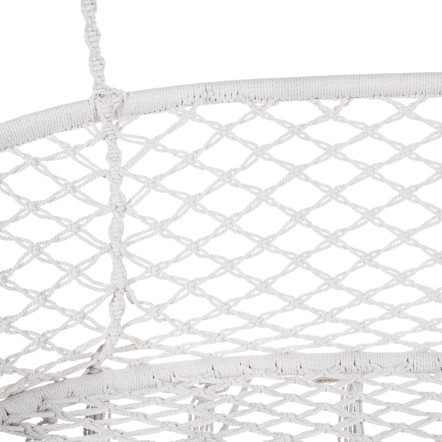 Banc suspendu bohème design macramé balancelle 2 places - Image 3