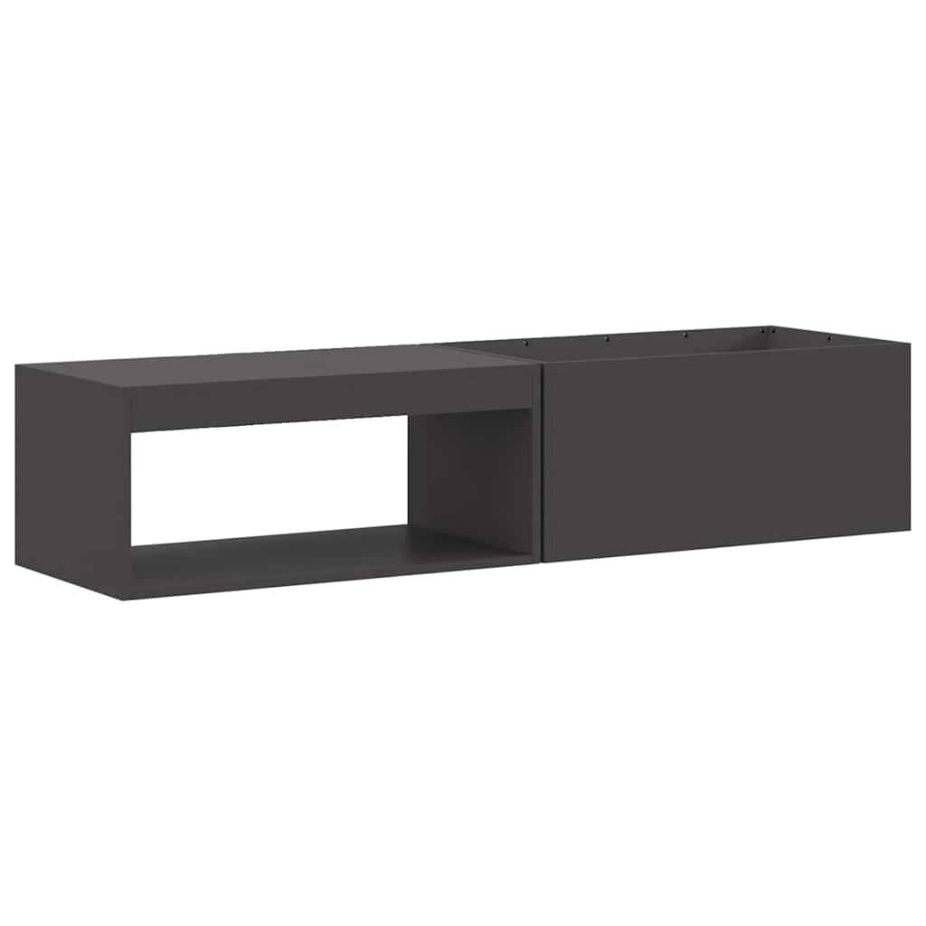 ComfortXL - Brasero rectangulaire Acier avec range-bûches pour jardin terrasse Noir – ComfortXL Outdoor Living - Image 2