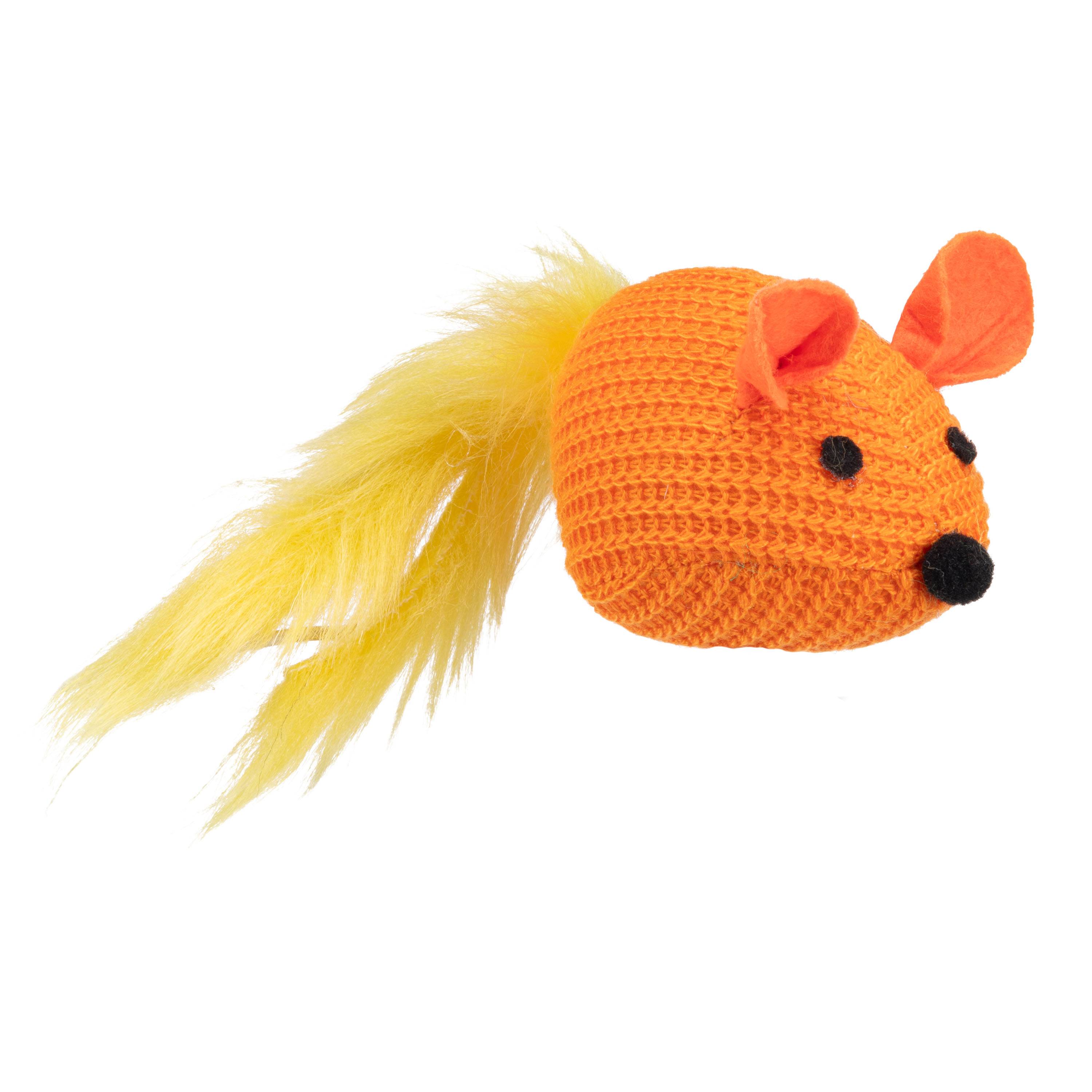 Ferplast - Jouet pour Chats PA 5414, Petite Souris en Polyester avec Doux Plumes - Image 3