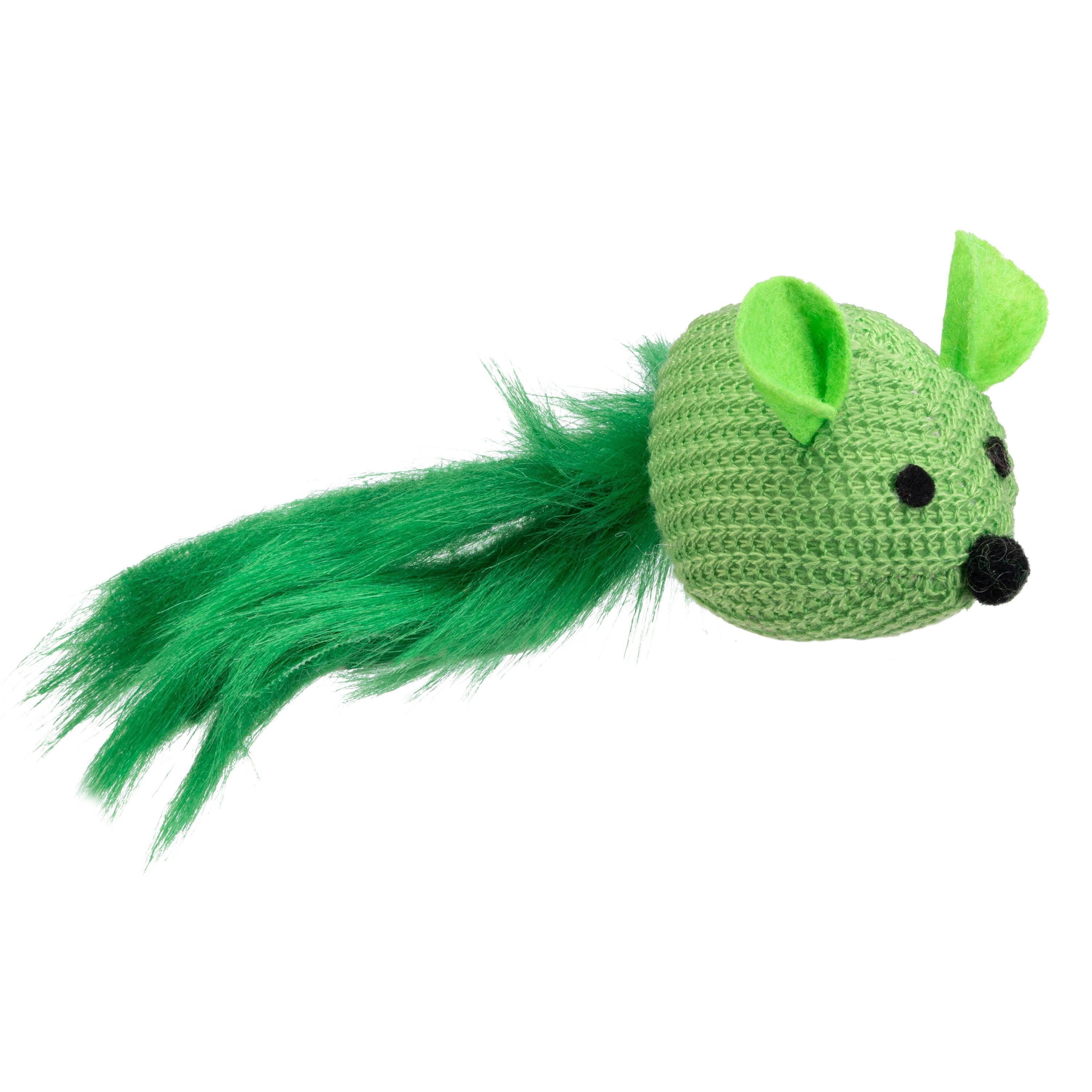 Ferplast - Jouet pour Chats PA 5414, Petite Souris en Polyester avec Doux Plumes - Image 2