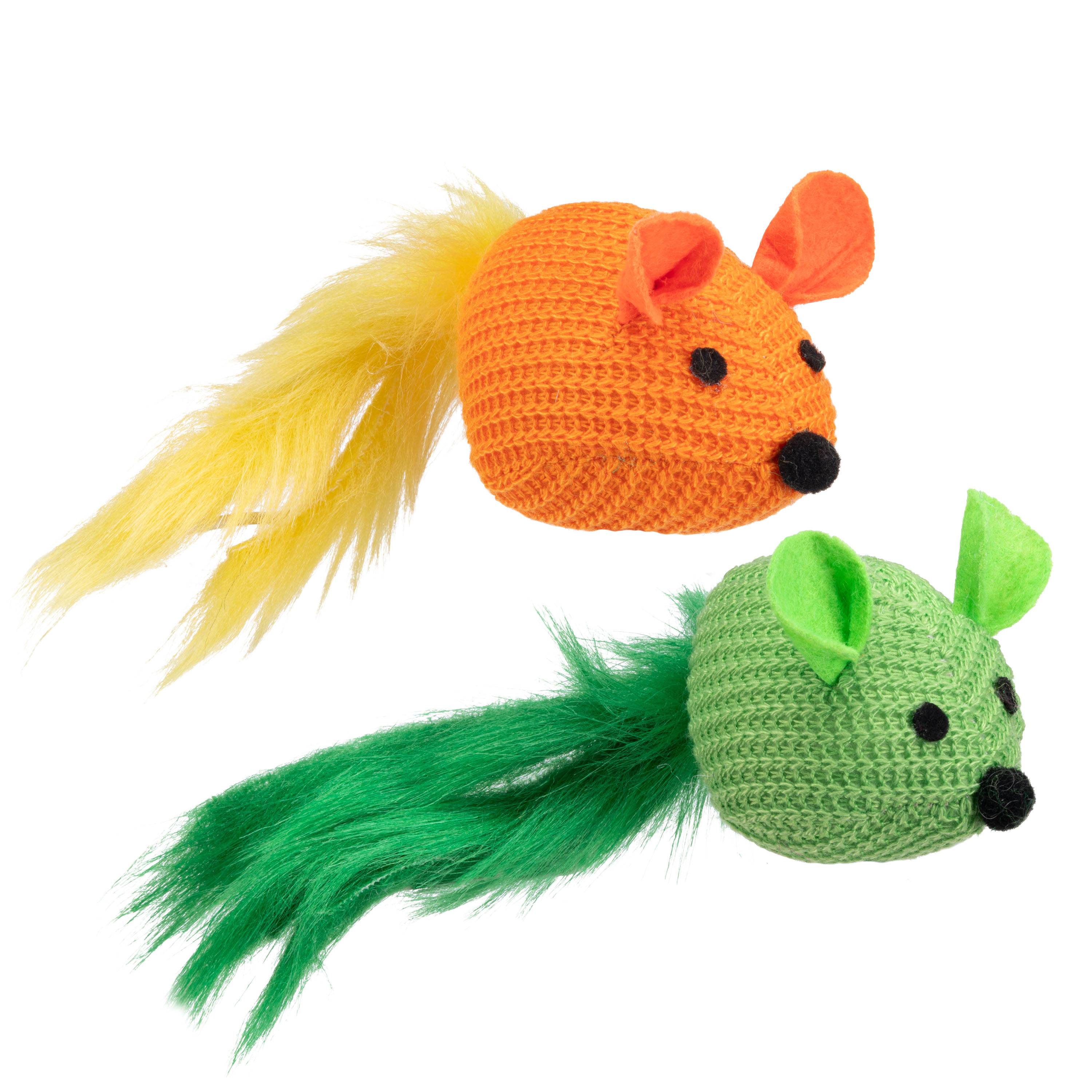 Ferplast - Jouet pour Chats PA 5414, Petite Souris en Polyester avec Doux Plumes - Image 1