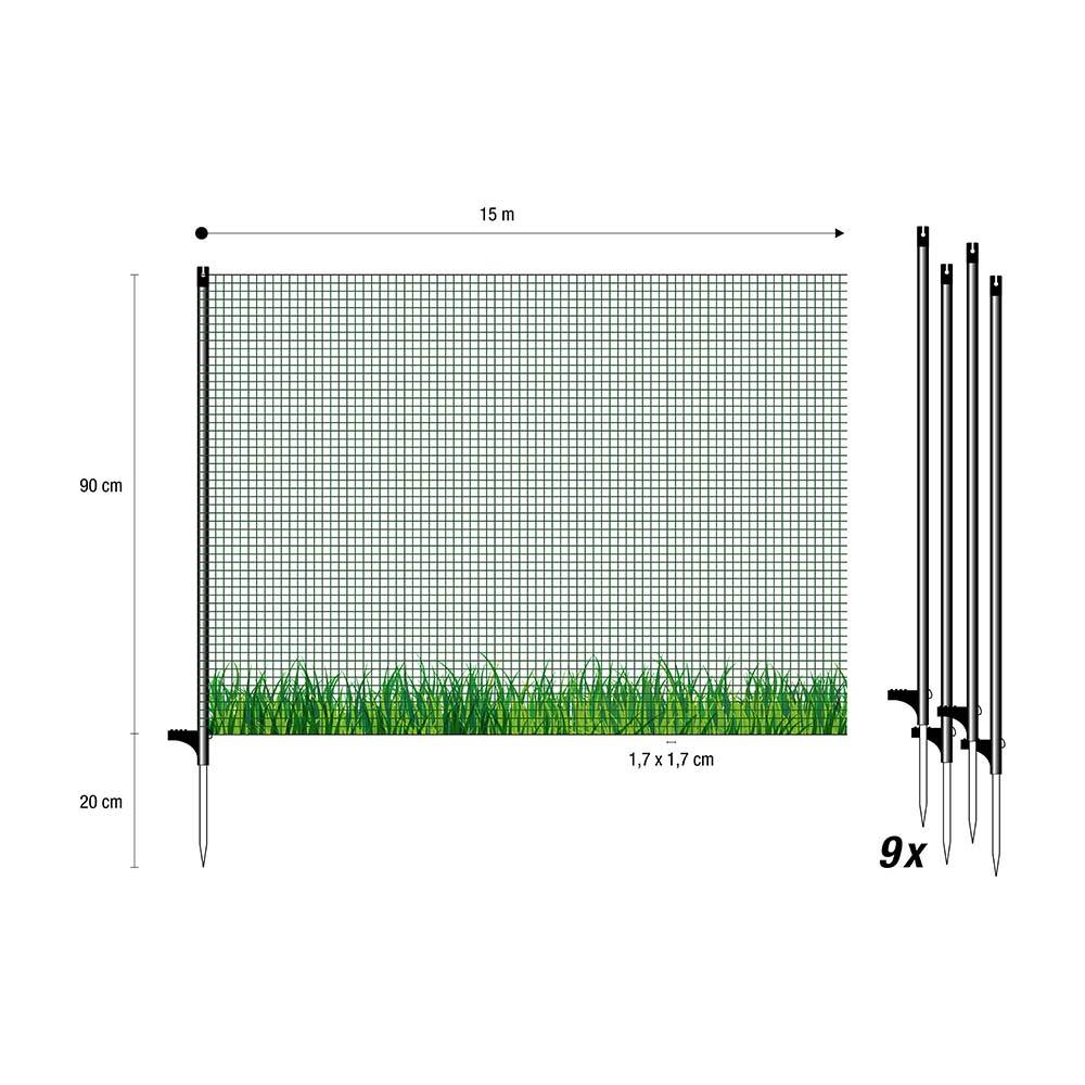 Horizont - Filet Flex petites mailles, 0.90 x 15 m - Imagen 3
