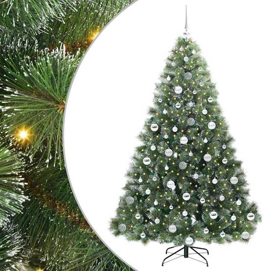 ComfortXL - Sapin de Noël complet lumineux 120 boules Multicolore PE/PVC 180 cm – ComfortXL Outdoor Living - Image 2