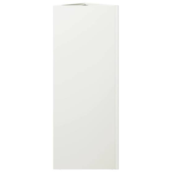 Jardinière triangulaire acier blanc 30 x 26 x 75 cm - PANGIVO - Image 5