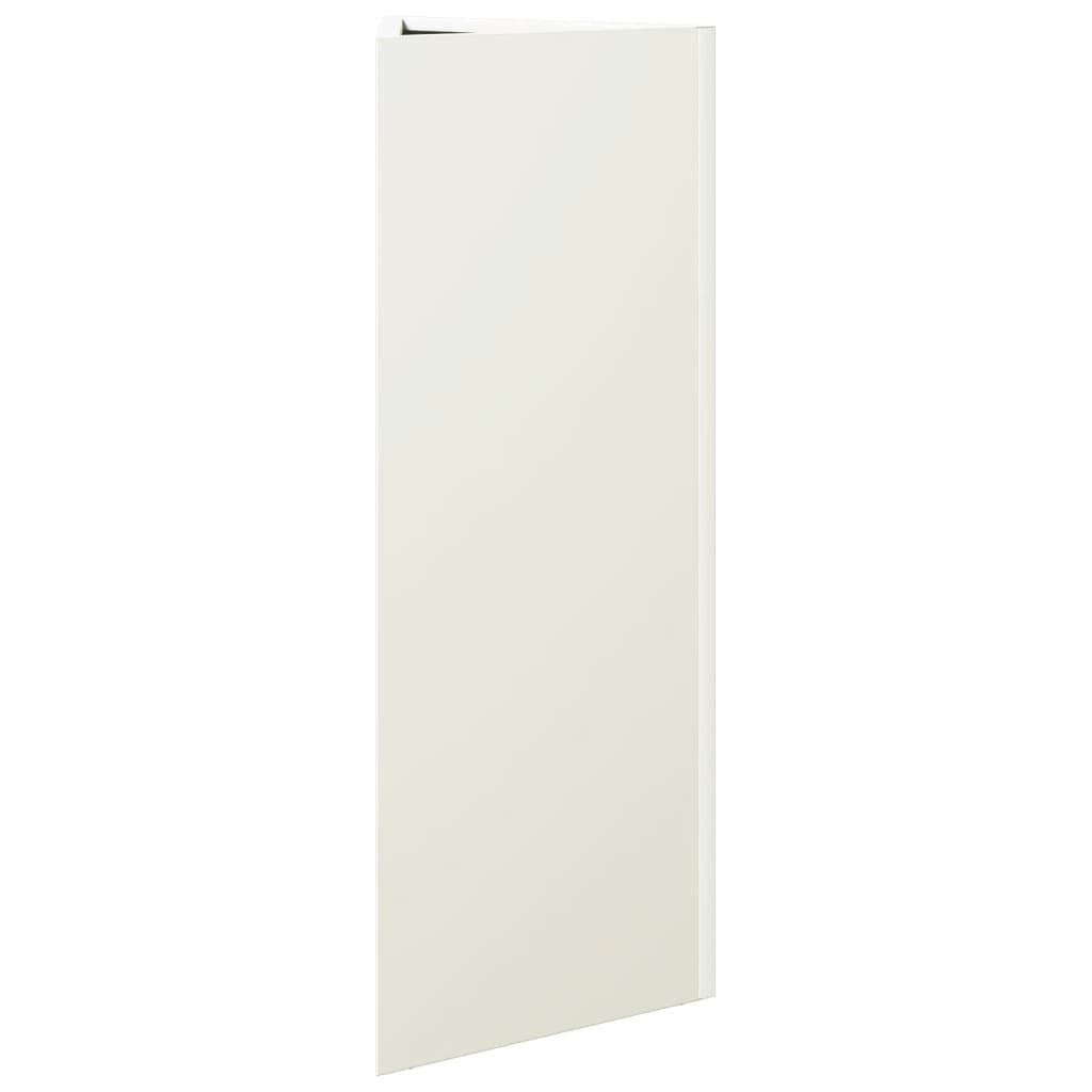 Jardinière triangulaire acier blanc 30 x 26 x 75 cm - PANGIVO - Image 4