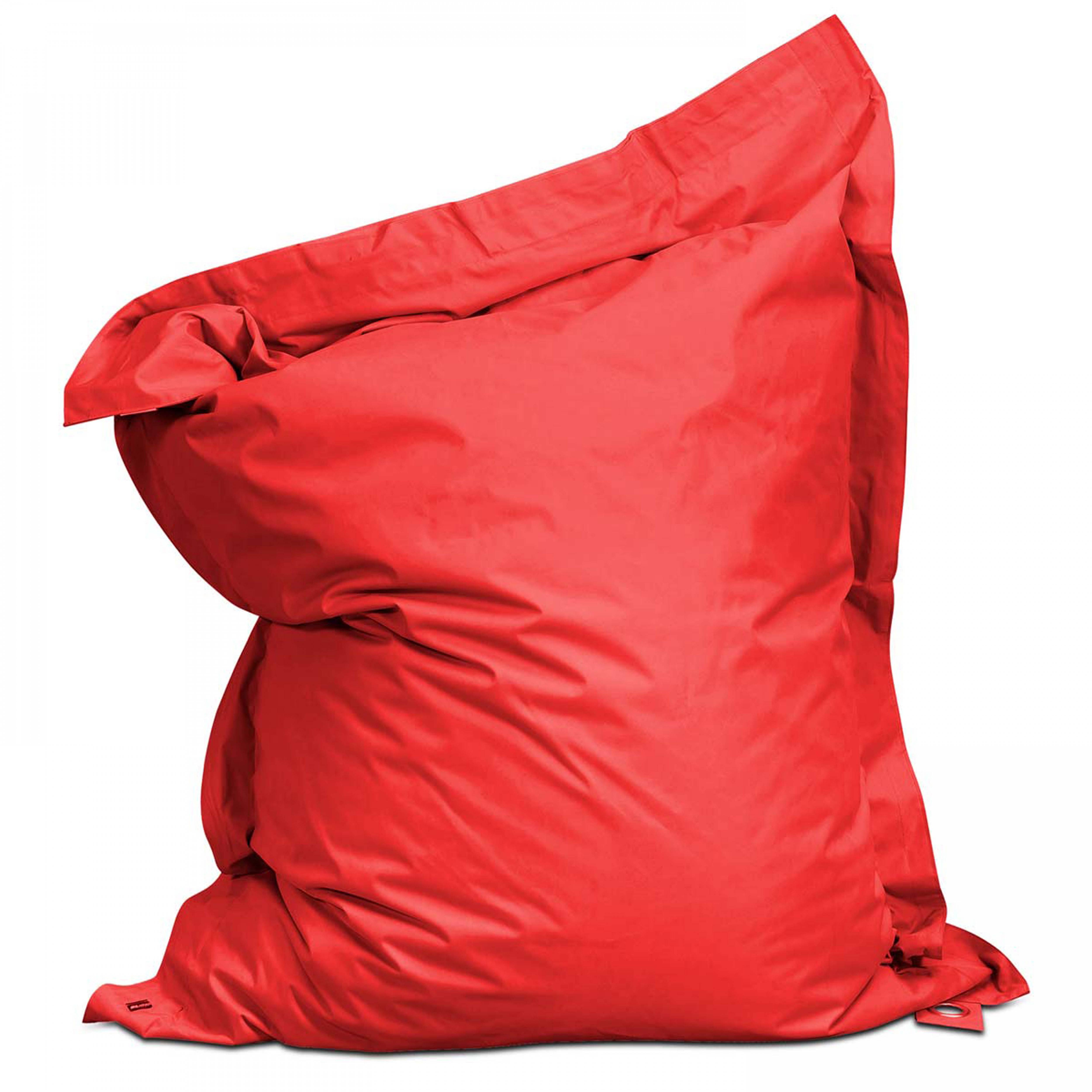 Oviala - Housse vide de pouf de jardin en polyester rouge 140 x 120 cm Solys - Oviala - Imagen 1