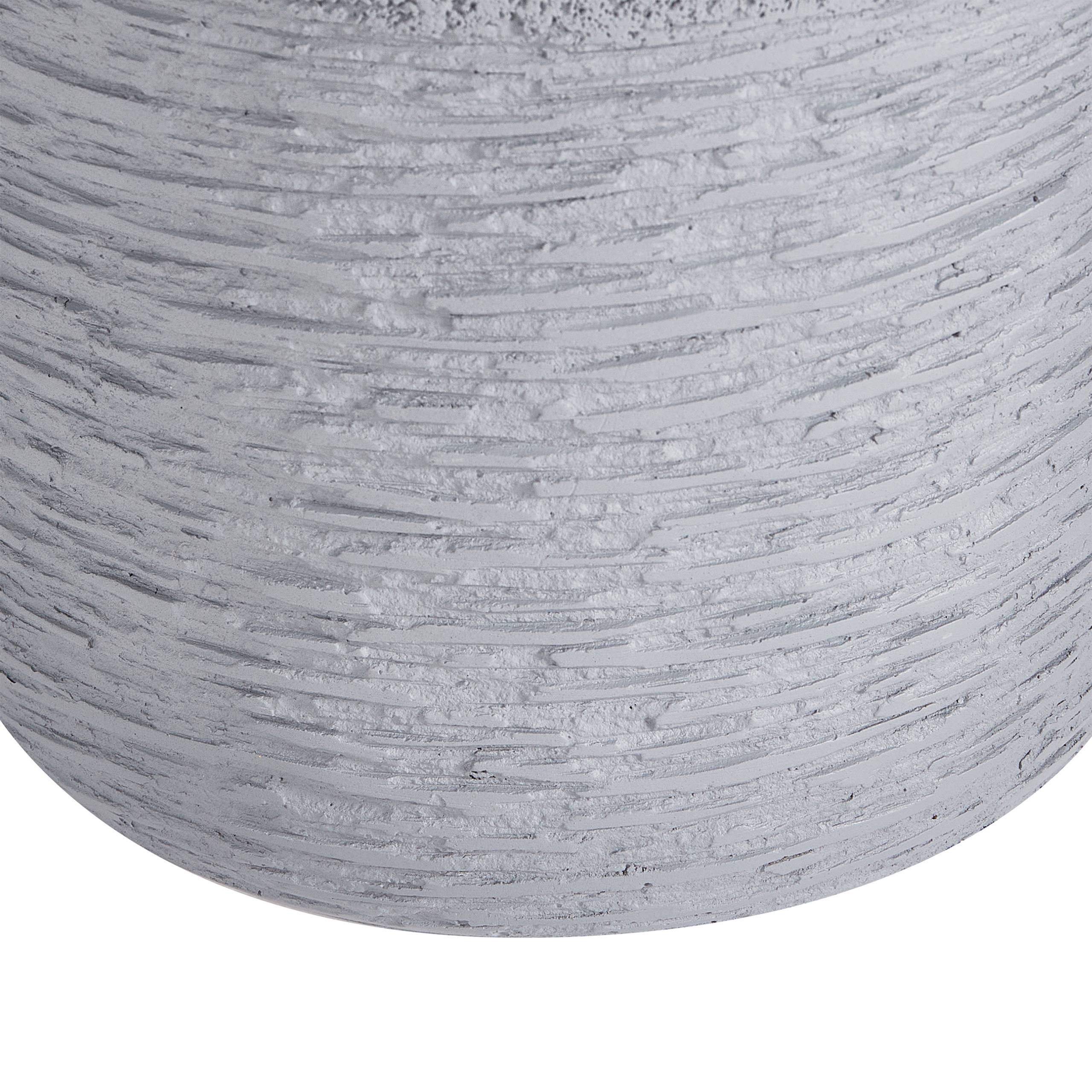 Beliani - Cache-pot d'extérieur Fibre d'argile Gris SAMOS - Beliani - Imagen 7