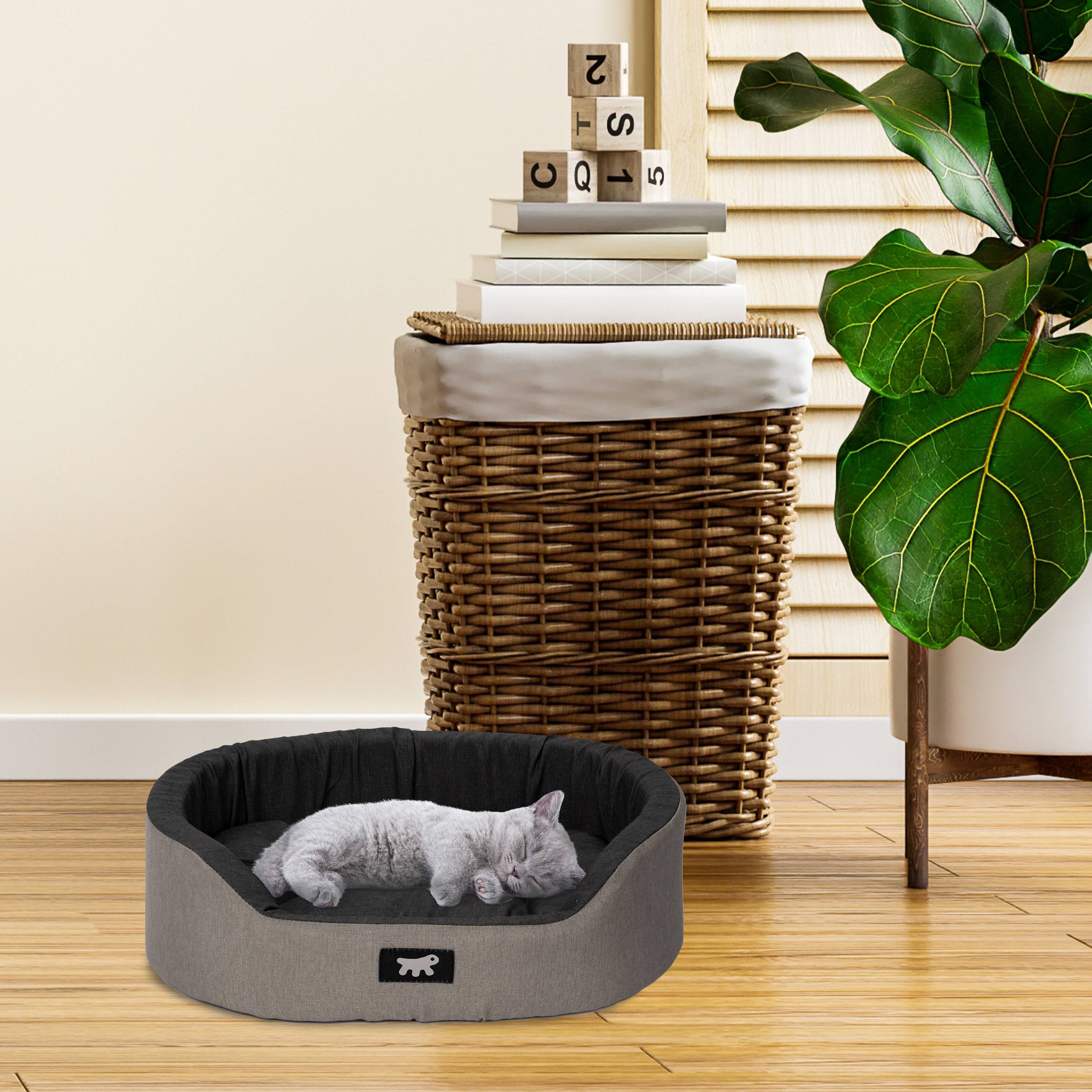Ferplast - Ferplast Panier Chien Dandy, Coussin Amovible et Lavable, Housse en Coton avec Rembourrage Doux, Idéale Également comme Niche pour Chat, 45 x 35 x H - Imagen 3