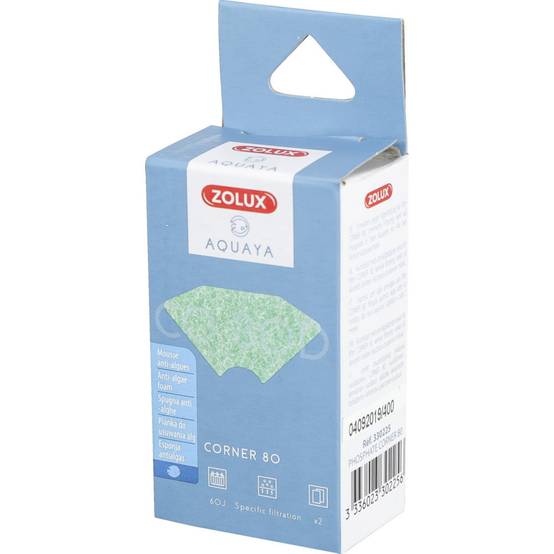 Zolux - Filtre pour pompe corner 80, filtre CO 80 D mousse anti-algues x 2. pour aquarium. - Image 2