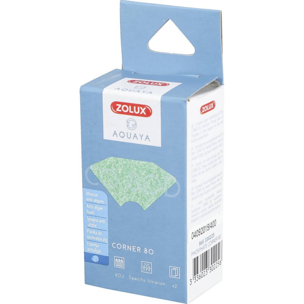 Zolux - Filtre pour pompe corner 80, filtre CO 80 D mousse anti-algues x 2. pour aquarium. - Image 2