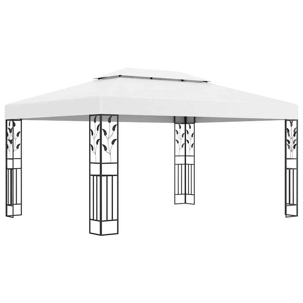 Tonnelle Aluminium Blanc avec LED 3 x 4 x 2.73 m - PANGIVO - Image 3