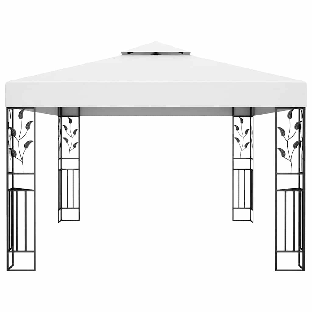 Tonnelle Aluminium Blanc avec LED 3 x 4 x 2.73 m - PANGIVO - Image 5