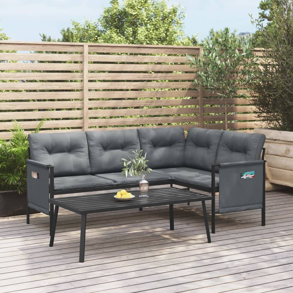 Vidaxl - Salon de jardin 2 pcs anthracite acier vidaXL 362810 - Image 1