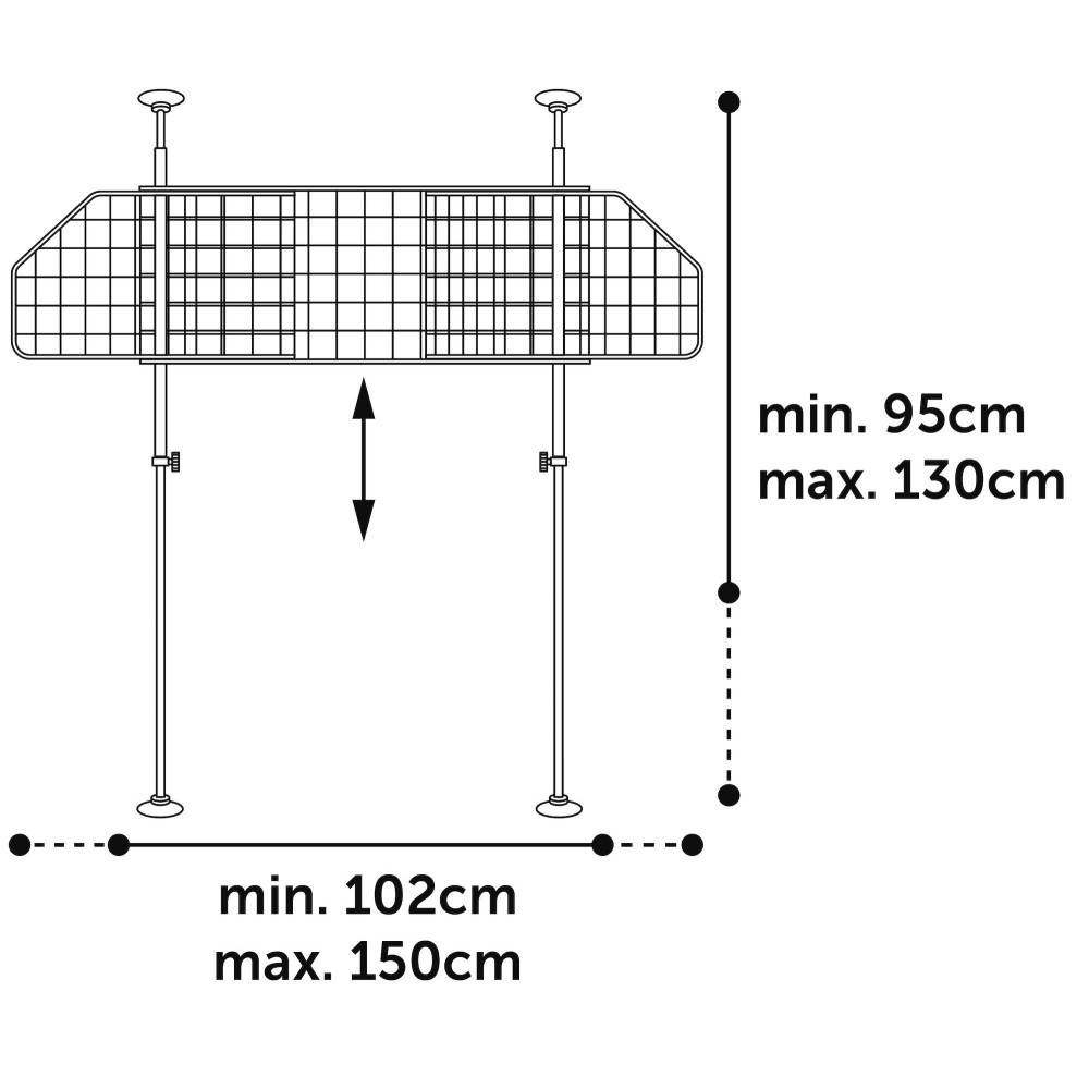 Grille de sécurité pour voiture Hula pour chien. - Imagen 4