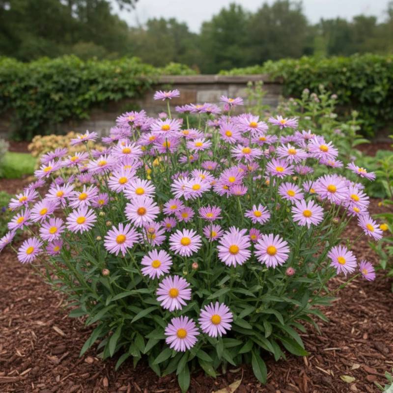 Aster de printemps Happy End à fleurs Rose/ - feuillage Caduc - Godet - 5/20 cm
