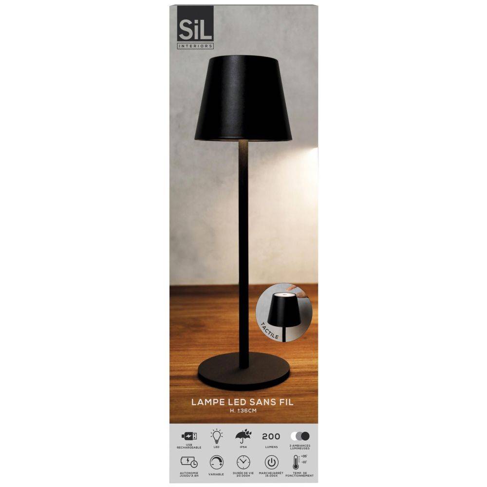 Sil - Lampe à poser tactile LED 11 x 36 cm - Imagen 2