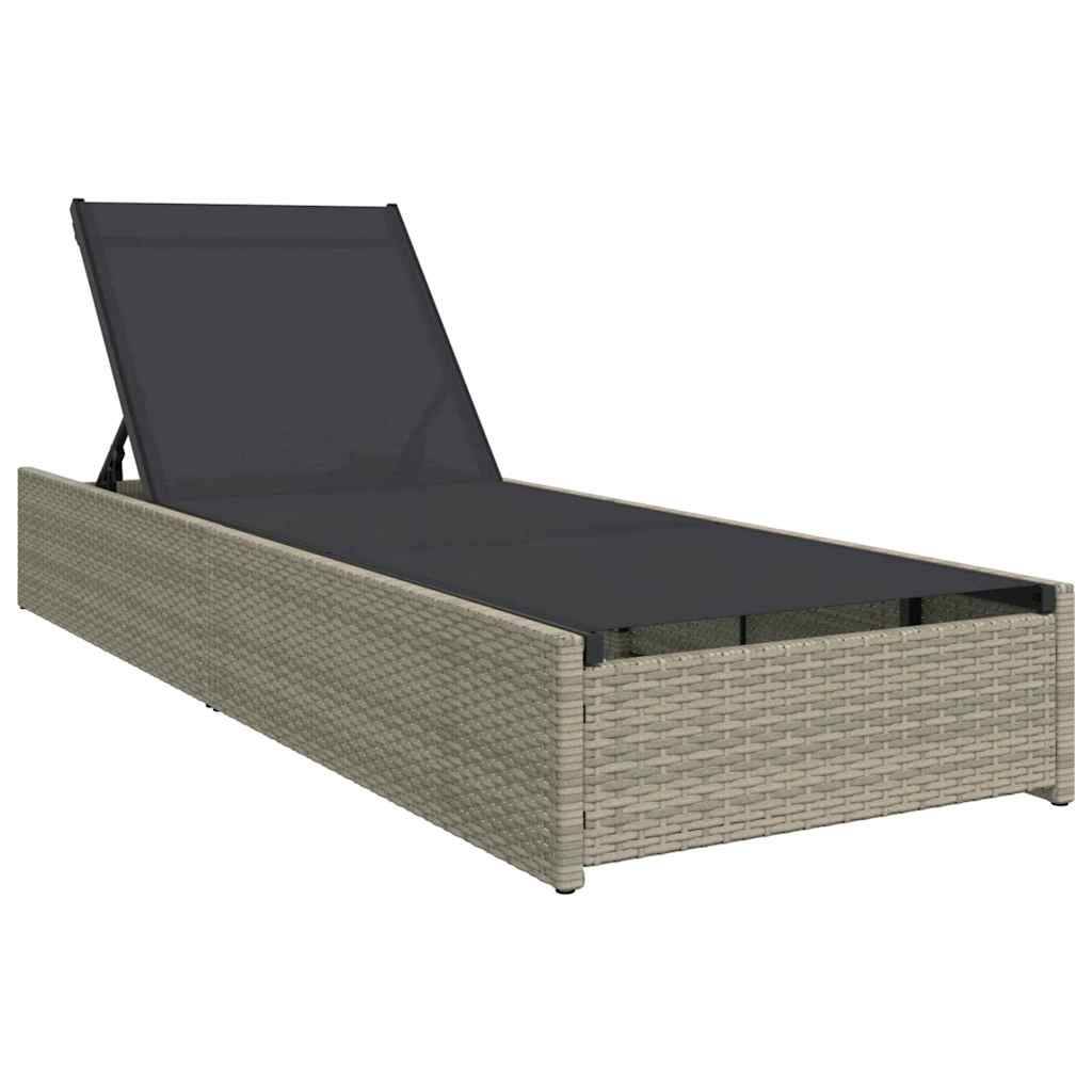 Vidaxl - Transat Beige 200,5 x 70 x 75 cm polyrotin vidaXL 42004127 - Image 2