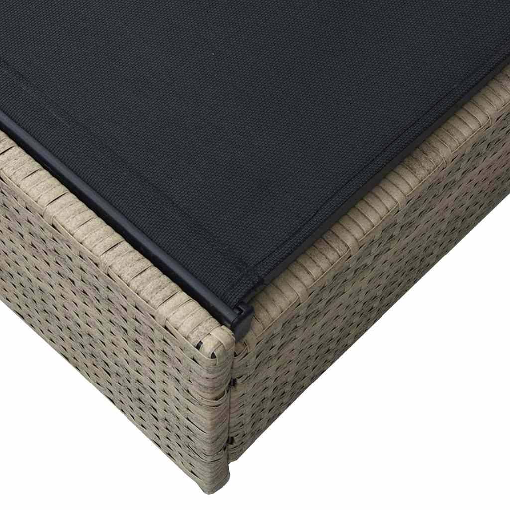 Vidaxl - Transat Beige 200,5 x 70 x 75 cm polyrotin vidaXL 42004127 - Image 5