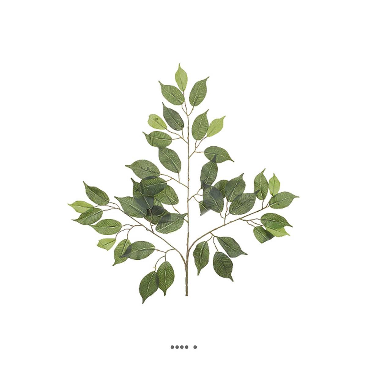 Artificielles - Branche de ficus artificiel H 55 cm 3 ramures - Imagen 2