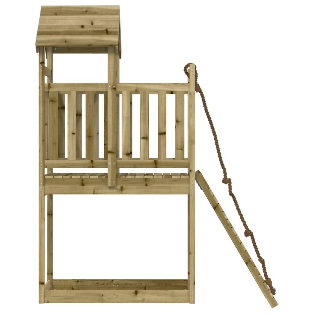 Helloshop26 - Maisonnette de jeu avec mur d'escalade 64 x 175 x 214 cm bois de pin imprégné - Imagen 5
