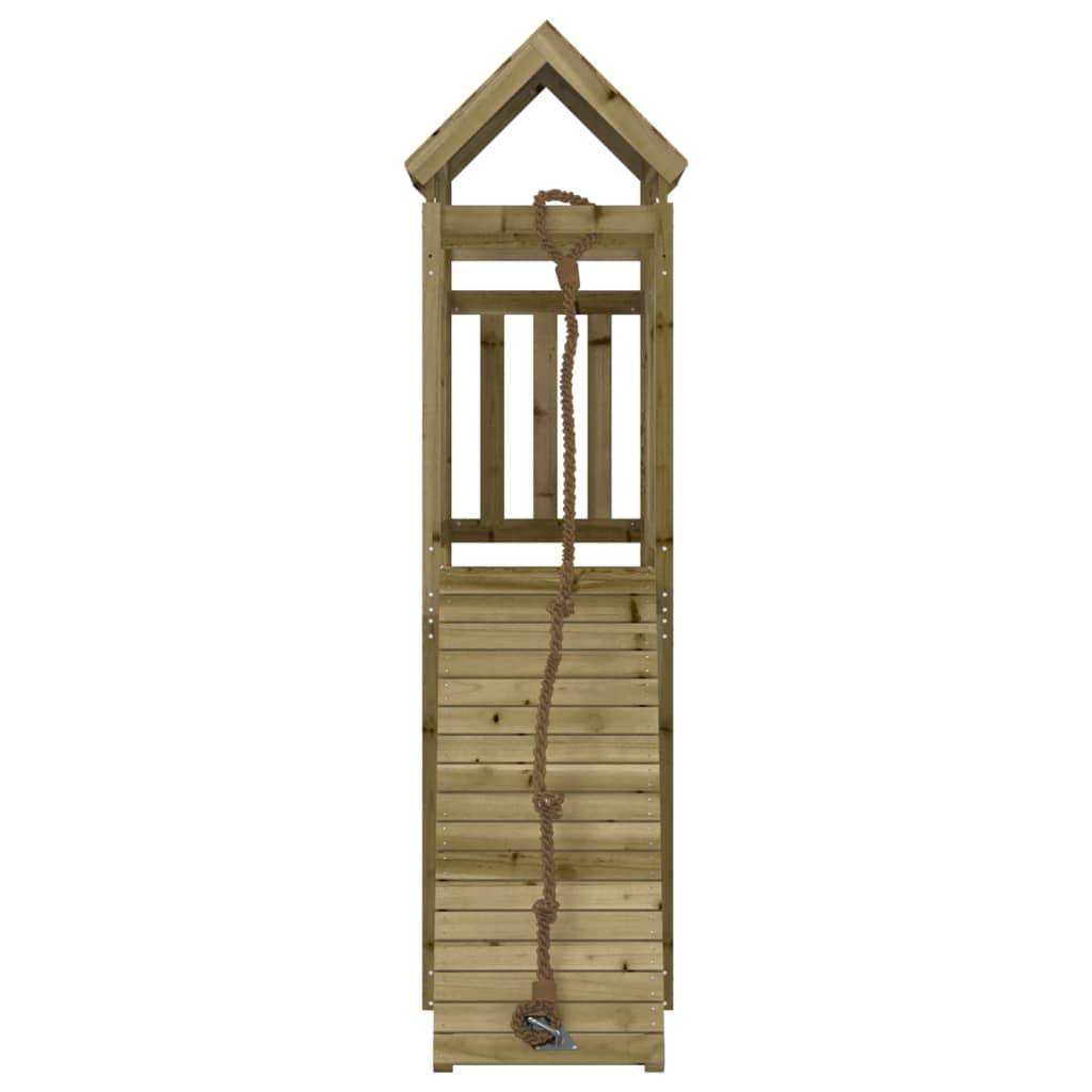 Helloshop26 - Maisonnette de jeu avec mur d'escalade 64 x 175 x 214 cm bois de pin imprégné - Imagen 3