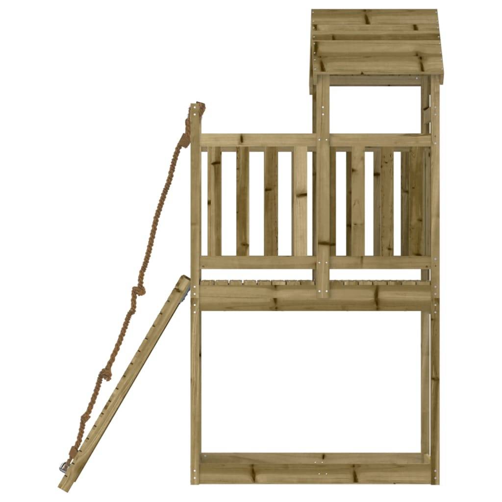Helloshop26 - Maisonnette de jeu avec mur d'escalade 64 x 175 x 214 cm bois de pin imprégné - Imagen 4