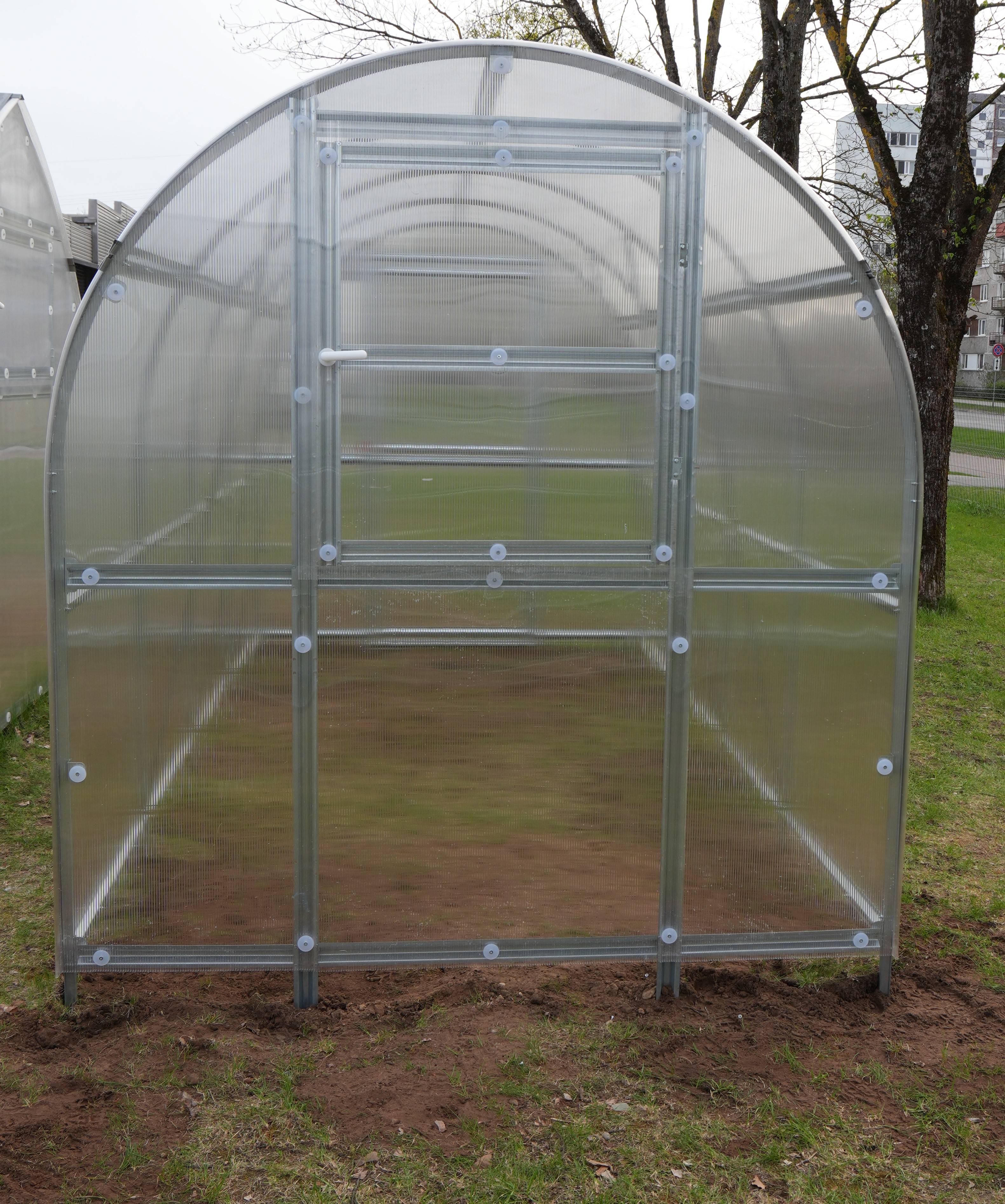 KLASIKA GREENHOUSES - Serre KLASIKA SLIM 2 x 4 m (8 m²) , 6 mm avec revêtement en polycarbonate - Image 8