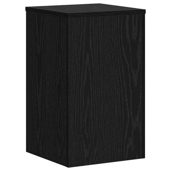 Lot de 2 Présentoirs à Plantes Cubiques Bois Texturé pour Maison et Jardin Chêne Noir 50 cm – ComfortXL Outdoor Living - Imagen 5