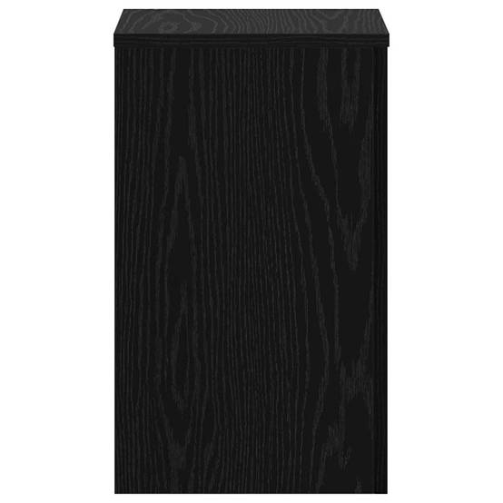 Lot de 2 Présentoirs à Plantes Cubiques Bois Texturé pour Maison et Jardin Chêne Noir 50 cm – ComfortXL Outdoor Living - Imagen 7