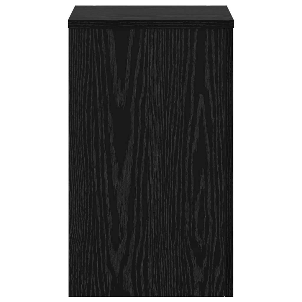 Lot de 2 Présentoirs à Plantes Cubiques Bois Texturé pour Maison et Jardin Chêne Noir 50 cm – ComfortXL Outdoor Living - Imagen 6