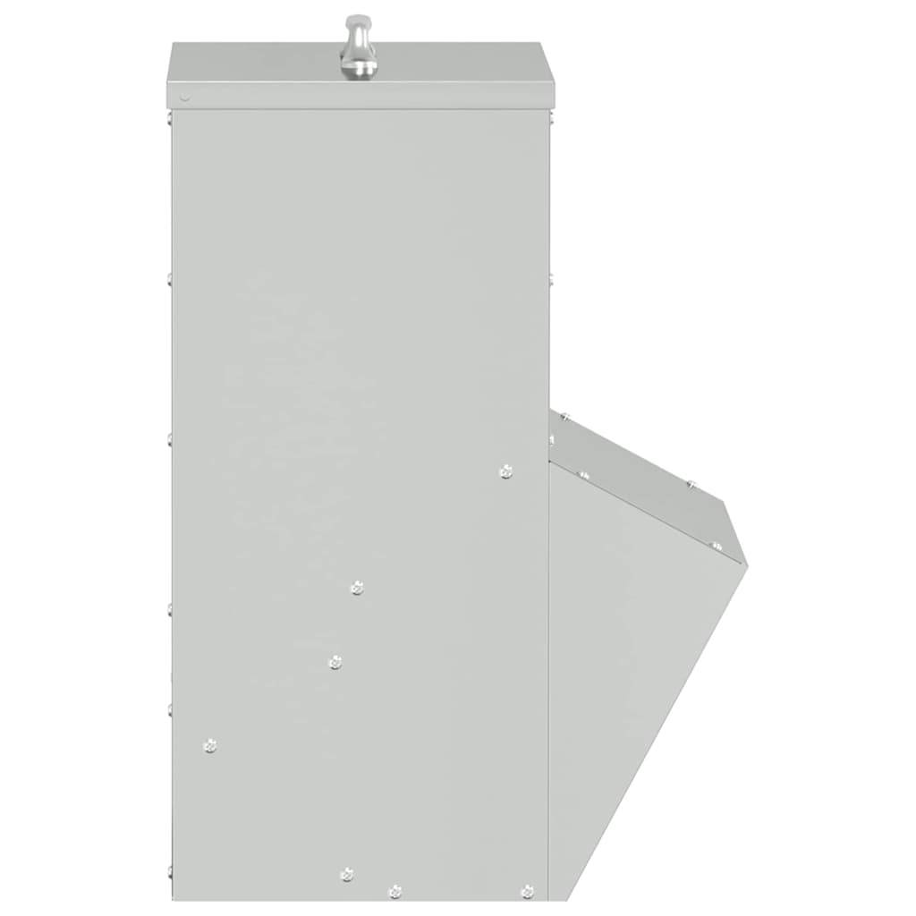Nourrisseur Compact Acier Galvanisé Poule 2kg Argent - ComfortXL Outdoor Living - Image 5