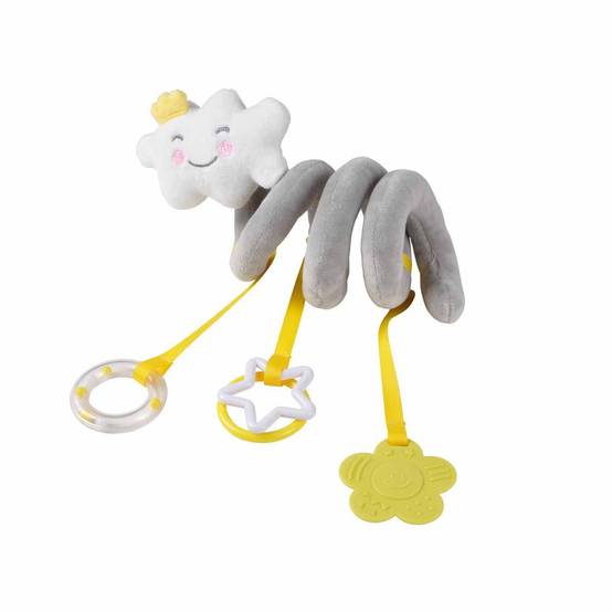 Doudou Spirale Activités "Nuage" 17cm Gris - Image 1