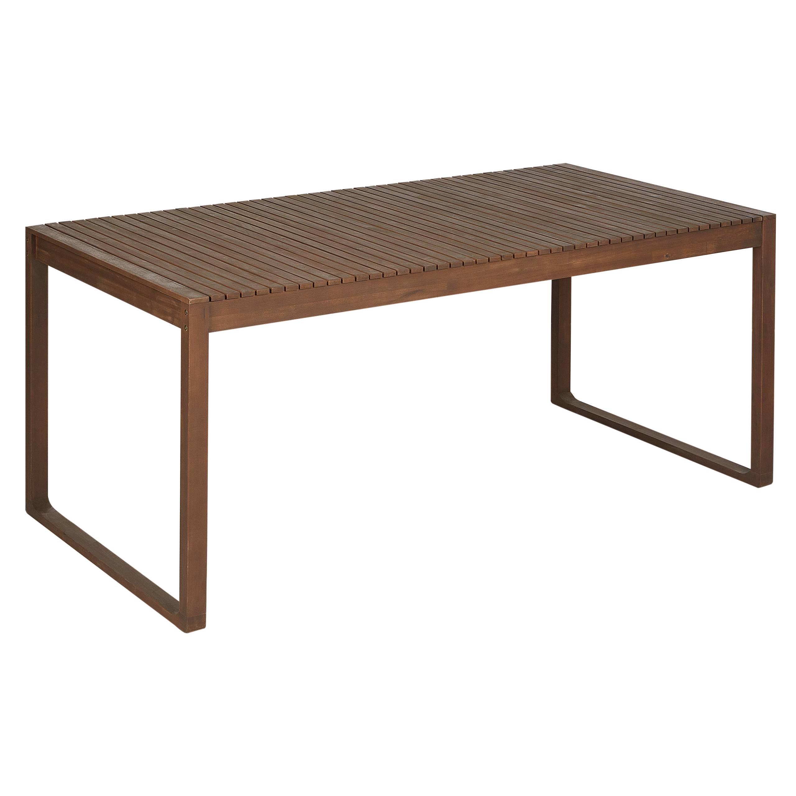 Beliani - Ensemble de Salle à Manger de Jardin en Bois d'Acacia Foncé Table et 6 Sièges Résistant aux Intempéries Design Classique - Imagen 4