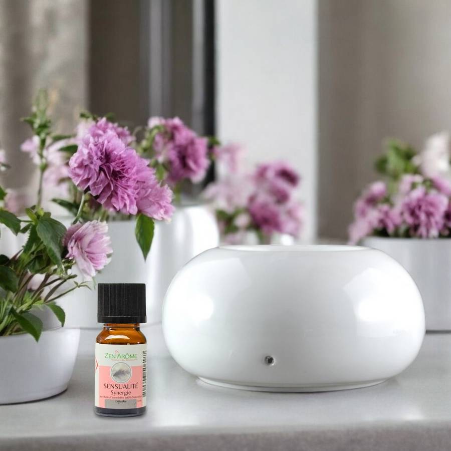 Zen'Arôme Diffuseur par Chaleur Douce Cérazen Blanc - Brûleur Aromathérapie Discret - Adapté aux Huiles Essentielles - Silencieux - Image 2