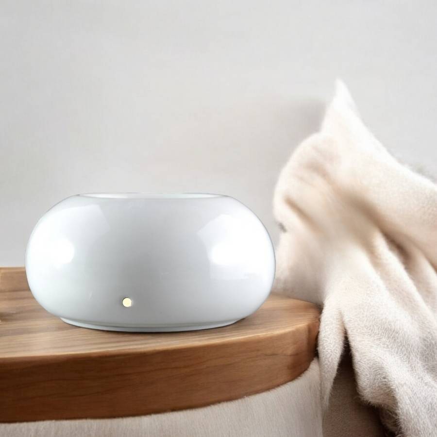 Zen'Arôme Diffuseur par Chaleur Douce Cérazen Blanc - Brûleur Aromathérapie Discret - Adapté aux Huiles Essentielles - Silencieux - Image 5