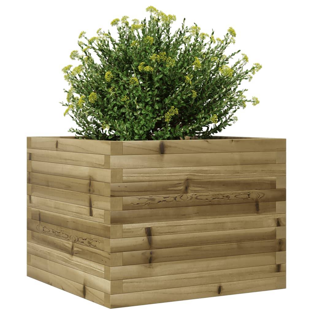 Maison Chic - Jardinière, Bac à fleurs, Pot de fleurs 60x60x46 cm bois de pin imprégné - Imagen 4