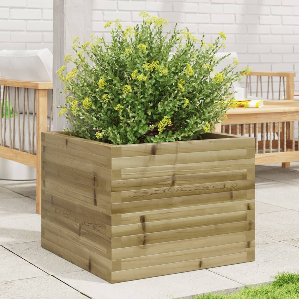 Maison Chic - Jardinière, Bac à fleurs, Pot de fleurs 60x60x46 cm bois de pin imprégné - Imagen 2