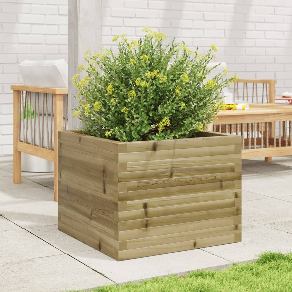 Maison Chic - Jardinière, Bac à fleurs, Pot de fleurs 60x60x46 cm bois de pin imprégné - Imagen 3