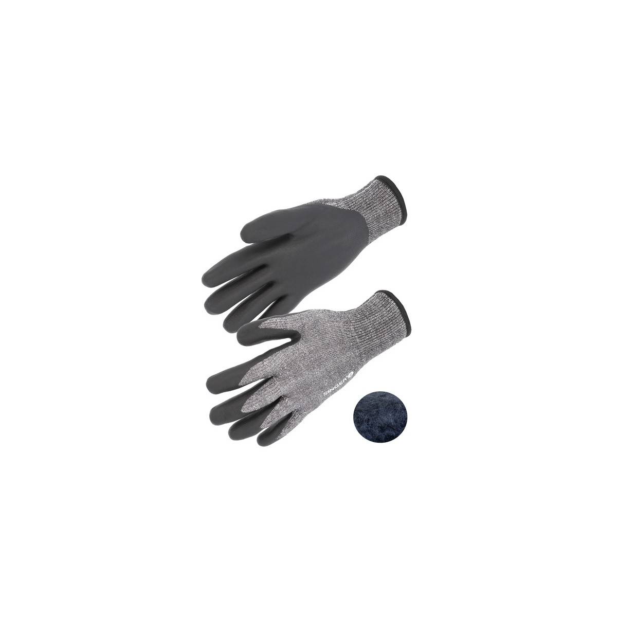 Gant Anti coupure Anti Froid SINGER taille 10 support tricote enduit nitrile fibres haute tenacite - Imagen 4