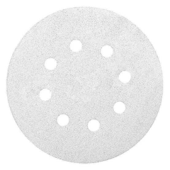 Makita - 10 Disques abrasifs MAKITA Ø 125 mm White Auto-agrippant avec 8 trous - taille - MAKITA ACCESSOIRES - Imagen 1