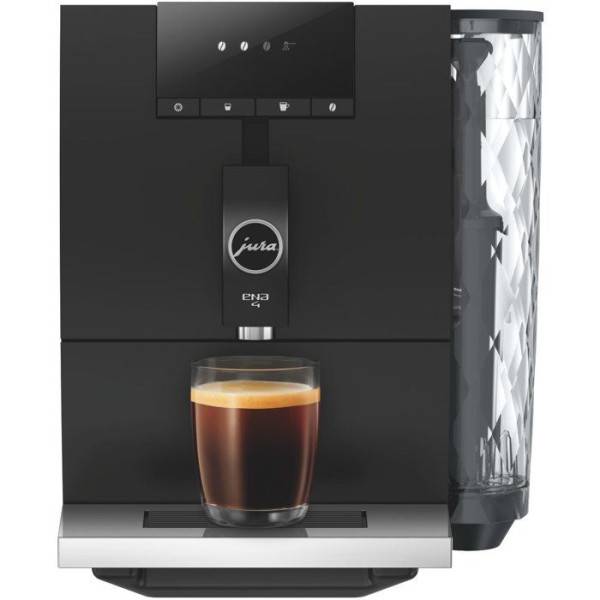 Machine a Cafe Expresso broyeur - JURA - ENA 4 - 1450 W - 125 g - 1,1 L - 4 spécialités - Noir brillant - Image 1