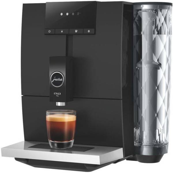 Machine a Cafe Expresso broyeur - JURA - ENA 4 - 1450 W - 125 g - 1,1 L - 4 spécialités - Noir brillant - Image 2
