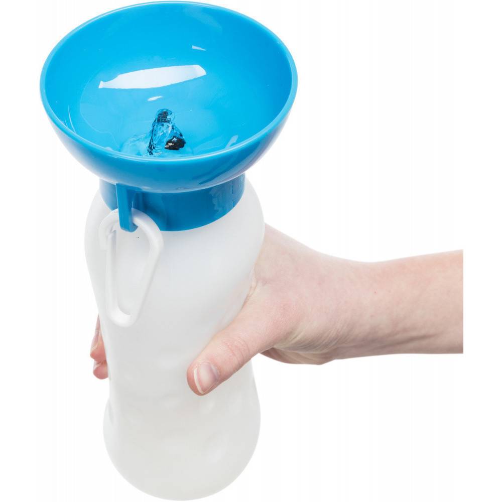 Trixie - Gourde avec gamelle pour boire pour chiens couleur aléatoire - Imagen 2