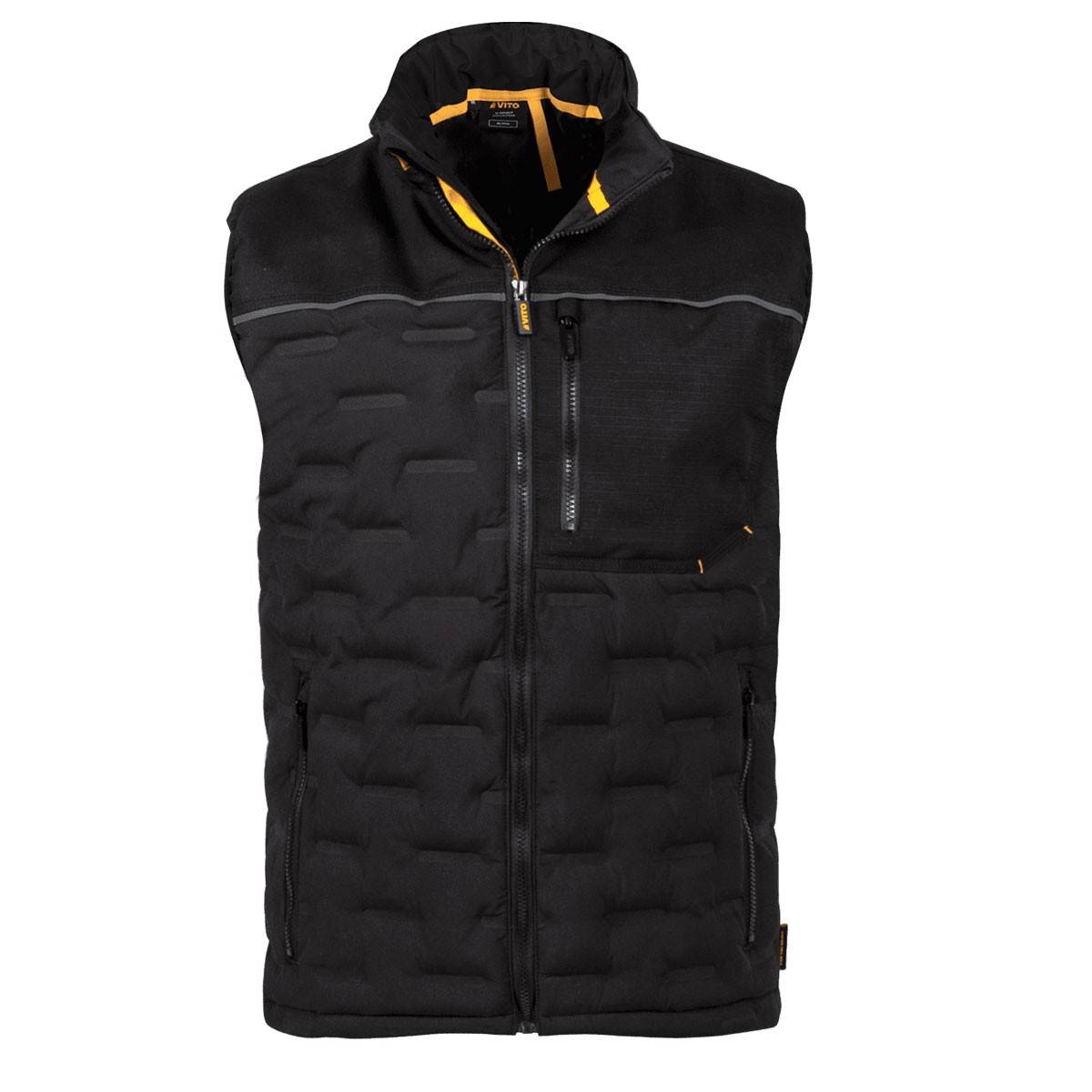 Vito - Gilet de travail sans manche Noir Taille S Doudoune Tissu Respirant VITO - Imagen 1