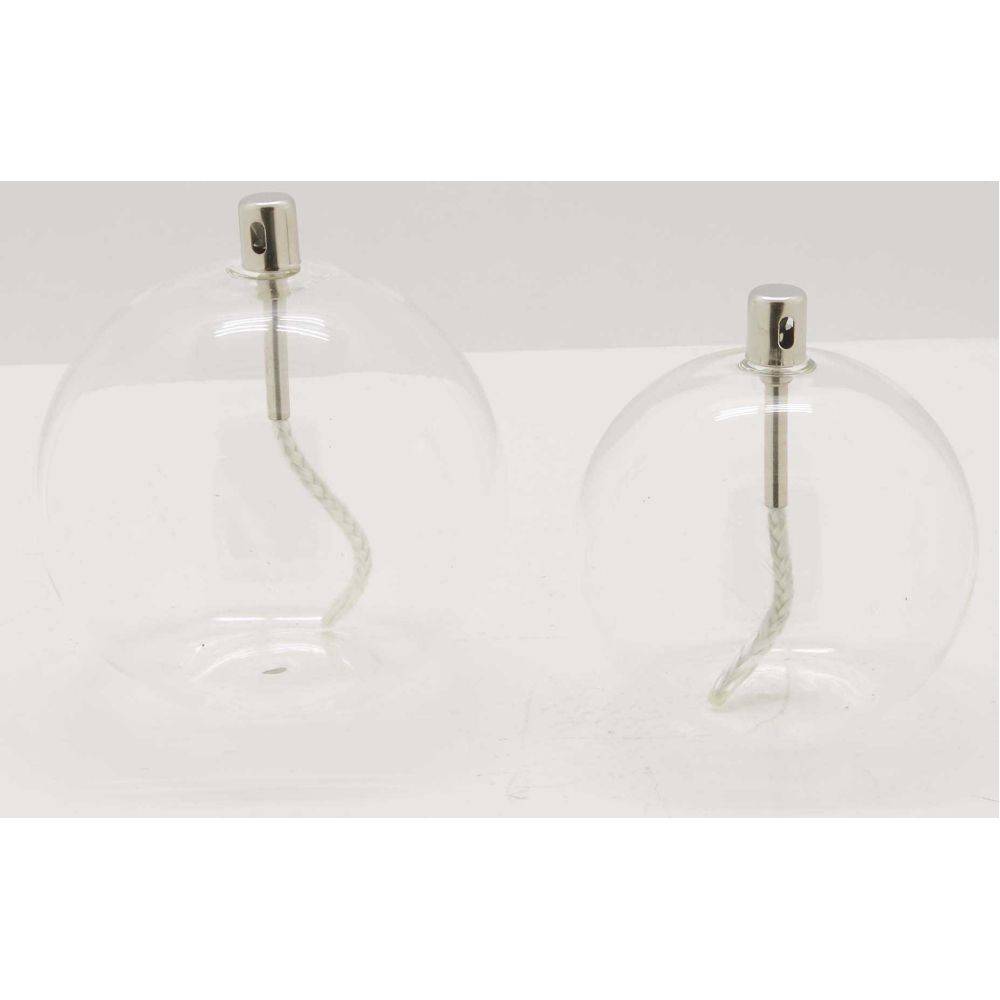 Bazardeluxe - Lampe à huile en verre Sphere 11 x 12 cm - Imagen 4