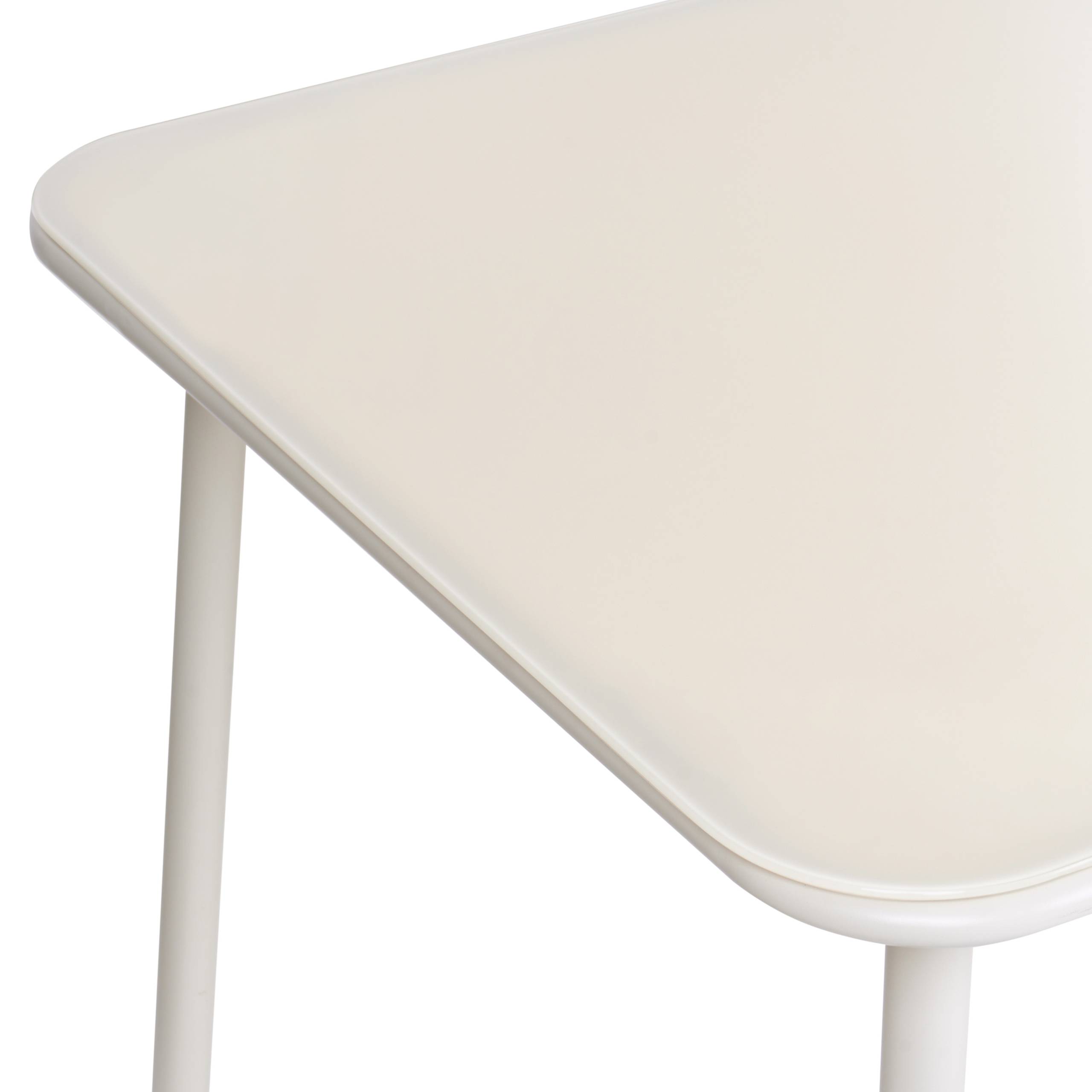 Table de salle à manger Acier Beige clair CARAVINO - Beliani - Image 4