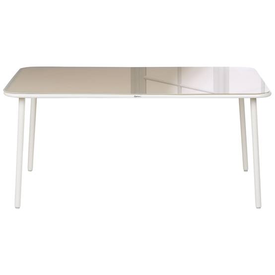 Table de salle à manger Acier Beige clair CARAVINO - Beliani - Image 3